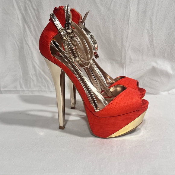 Shi brand Coral Women's Platform Heels size 6.5 - Picture 3 of 6